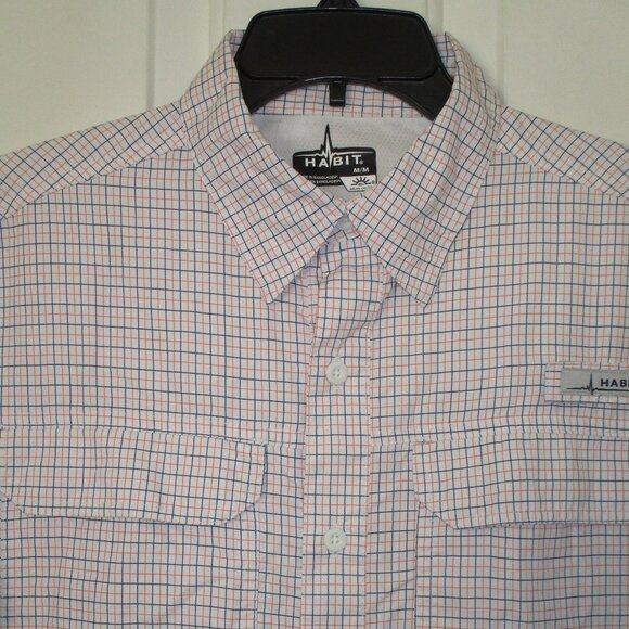 Habit Mens S/S Quick Dry Vented Button Down Active Shirt NWOT - Medium - Picture 1 of 3
